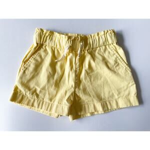 Girls Crewcuts Butter Yellow Pull On Cotton Shorts Size 4